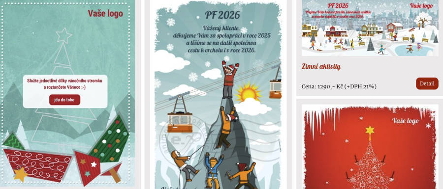 pf 2026 nabidka - motivy, šablony