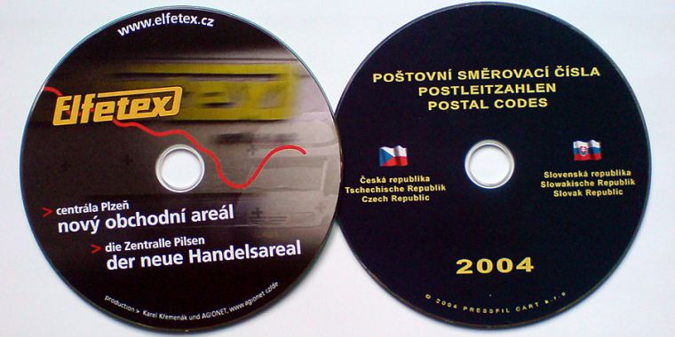 Elfetex a PSČ – CD prezentace