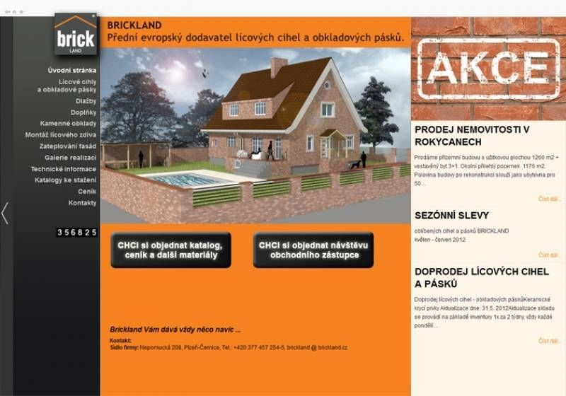 Webdesign - Brickland.cz Plzeň