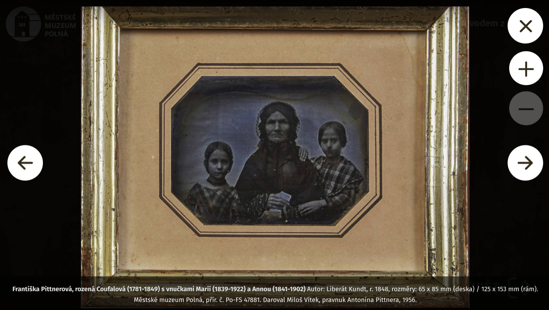 Dotykový kiosek pro muzeum