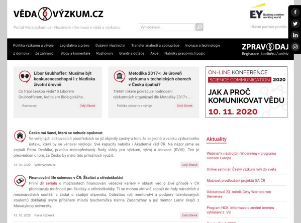 zpravodajsky web veda vyzkum