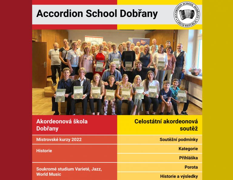Accordion School Dobřany – web pro mladé muzikanty
