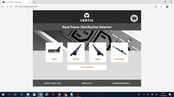 Vertiv – webový konfigurátor pro německo–českou firmu