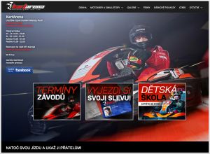 Motokáry Plzeň – webdesign 2015