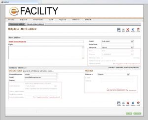 Facility manager – helpdesk systém