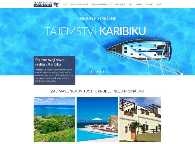 Reality Roatan – web s nemovitostmi na ostrově v Hondurasu