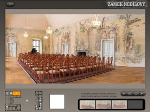 Flash prezentace Zámek Nebílovy – CD foto slideshow video a 3D