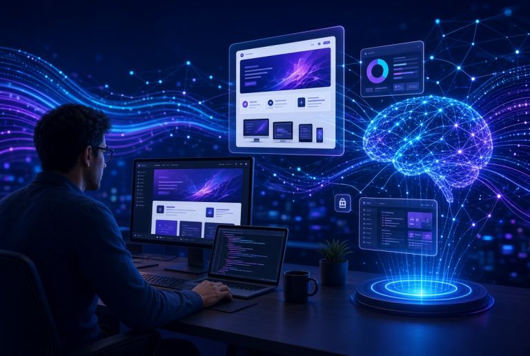 Tvorba webových stránek a aplikací s využitím umělé inteligence
