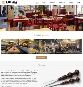 KOŽELUHA - ČESKÝ TRUHLÁŘ – redesign webu 2018