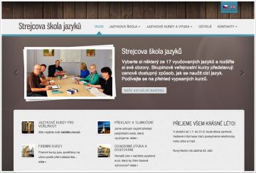 strejc.cz - webové stránky jazykové školy