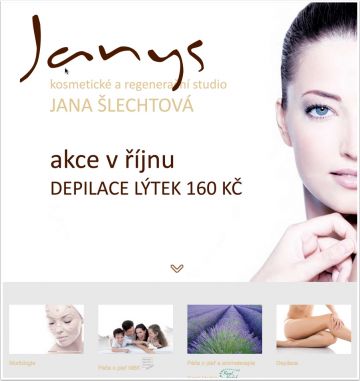 Janys.eu - tvorba web stránek