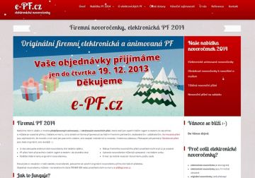 e-pf.cz – elektronické novoročenky (2013)