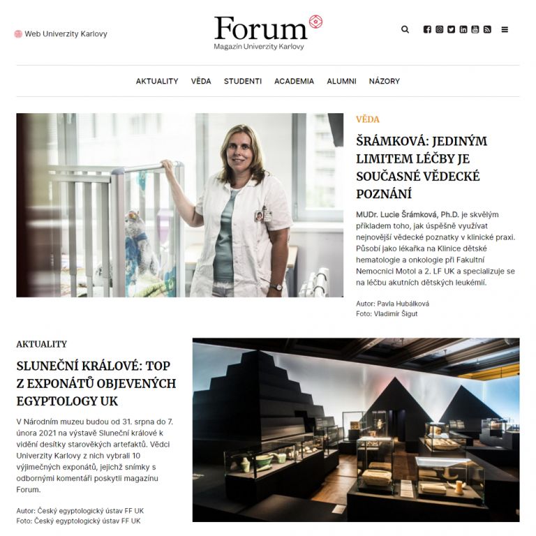 UKforum.cz – webmagazín Univerzity Karlovy