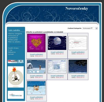 Elektronické novoročenky (web 2007)