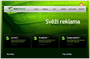NetMark.cz - webové stránky s flash animací
