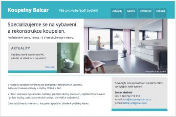 koupelny-balcar.cz - nové webové stránky