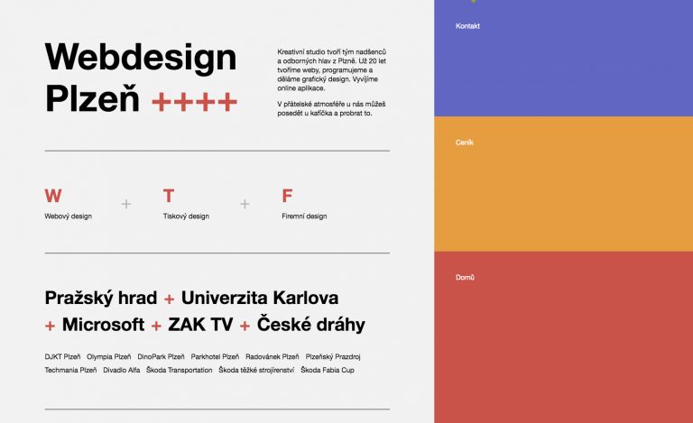 Webdesign-Plzen.cz – frontend redesign 2019