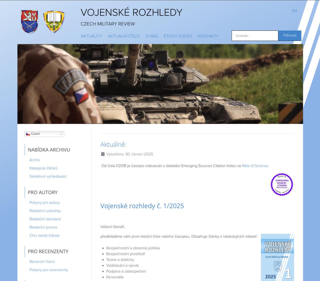 vojenskerozhledy.cz - převod velkého složitého webu do Joomla 5