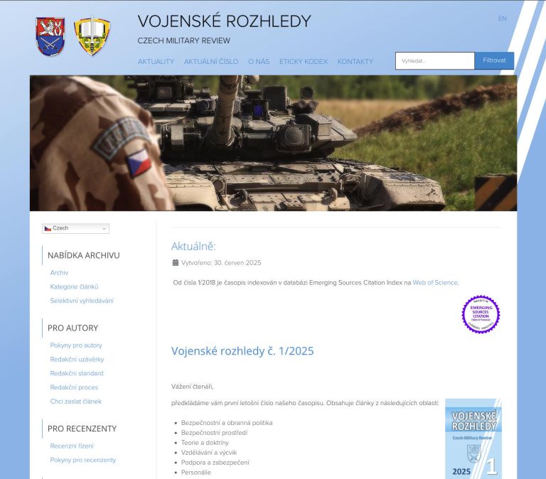 vojenskerozhledy.cz - převod velkého složitého webu do Joomla 5