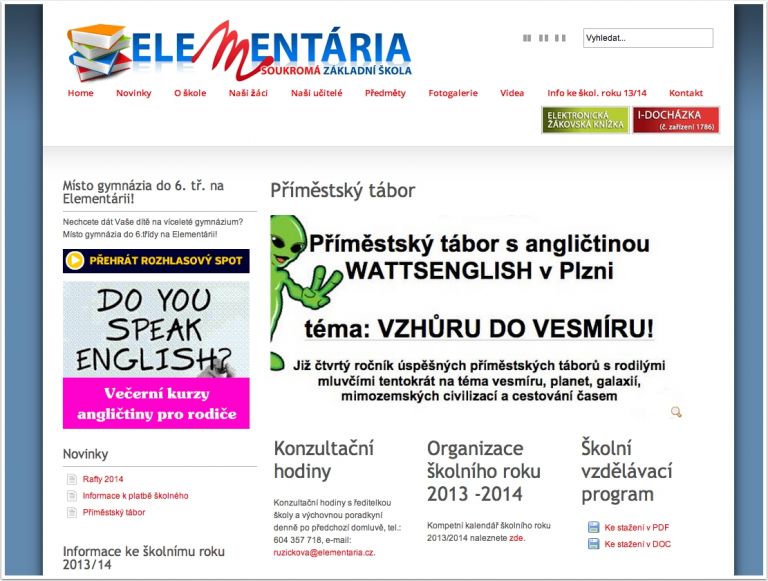 Elementária – soukromá škola Plzeň