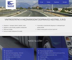 Kestrel.cz - nový web dopravní společnosti