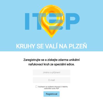Web s registračním formulářem  a generováním QR kódu pro ITEP Plzeň