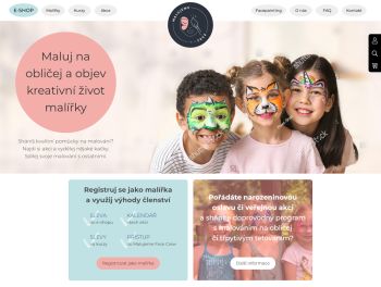 Malujeme face – web s e-shopem