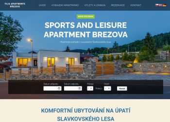 Tilia Březová – web s apartmány